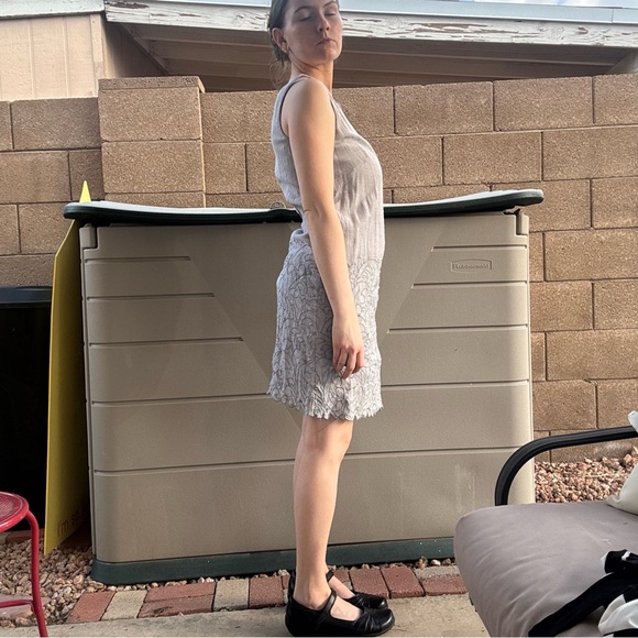 LOFT Gray Textured Mini Dress - Picture 5 of 8